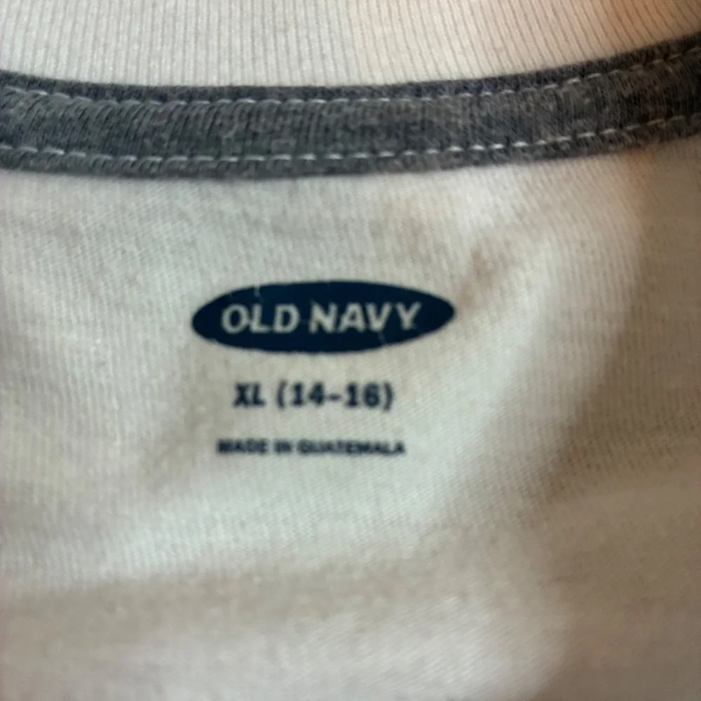 Old Navy Boys XL 14-16 White Long Sleeve Space Graphic Tee Things Are Looking Up